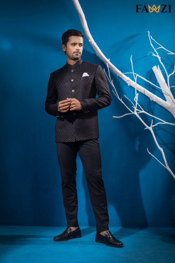 Dark Black Jodhpori Suit