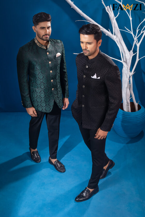 Dark Black Jodhpori Suit - Image 2