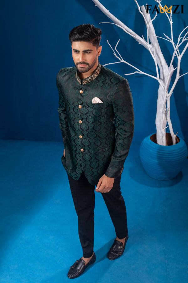 Mineral Green Jodhpori Suit - Image 2